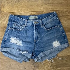 TOPSHOP Rosa denim shorts